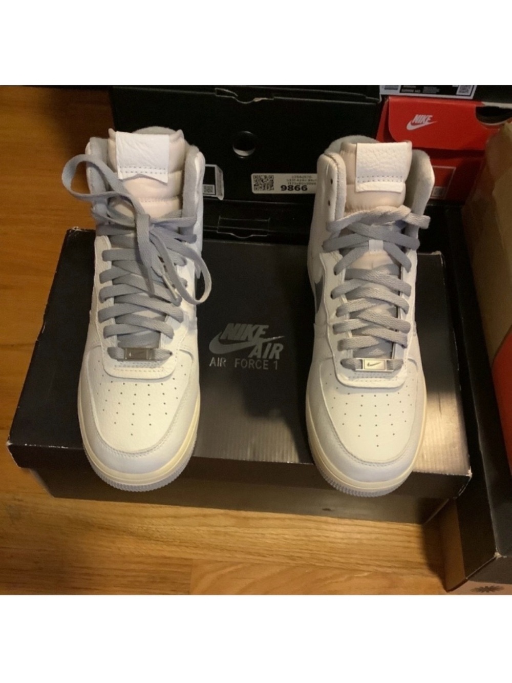 Nike Air Force 1 High Sculpt White Silver AF1 Size 9 W = Size 7.5 M | NIB - DS